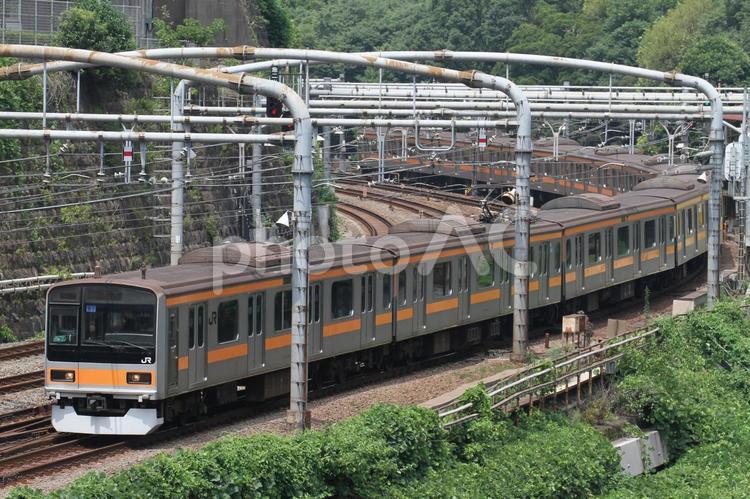 JR中央線、209系1000番台 jr,中央線,中央快速線の写真素材