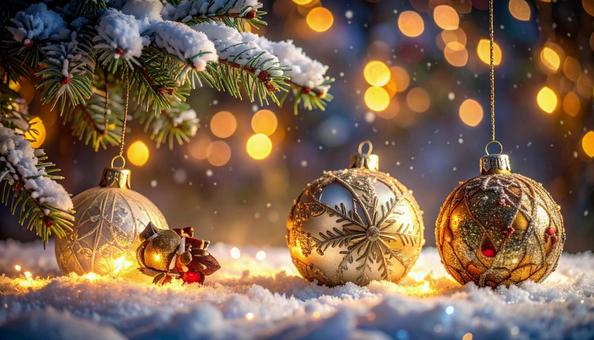 キラキラ クリスマスツリー イメージの写真