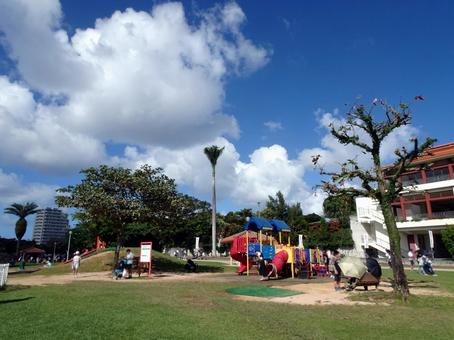 奥武山公園あおぞらパーク 奥武山公園,あおぞらパーク,沖縄県那覇市奥武山町の写真素材
