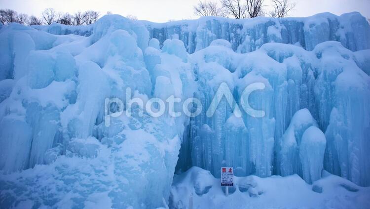 支笏湖の氷濤まつり 氷濤まつり,コピースペース,観光の写真素材