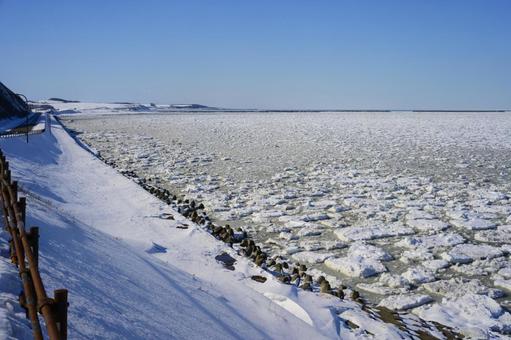 流氷 流氷 流氷,氷,冬の写真素材