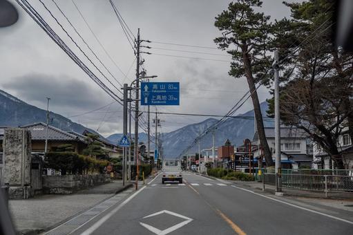 長野県ドライブ 長野県ドライブ ドライブ,車窓,長野県の写真素材