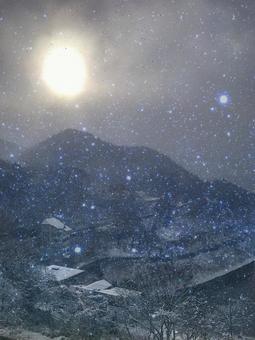 Snow and starry sky, JPG Snow and starry sky, JPG