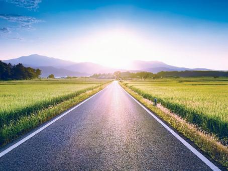 田舎の道_AS000007 田舎の道_AS000007の写真