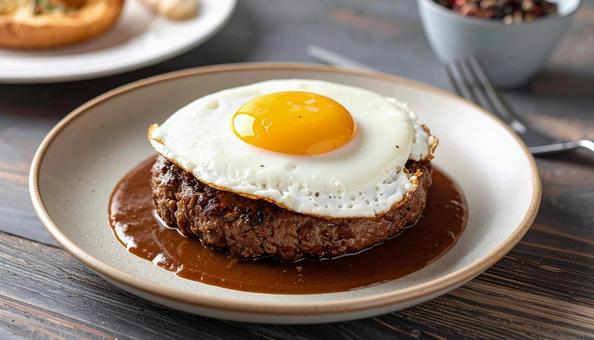 目玉焼き 目玉焼きの写真