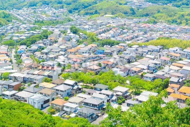 住宅街のイメージ 住宅,家,住宅街の写真素材