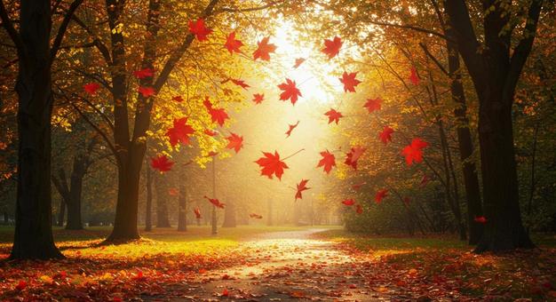 紅葉した木の写真