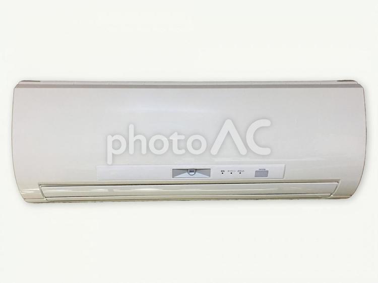 古い機種のエアコン エアコン,冷房,暖房の写真素材