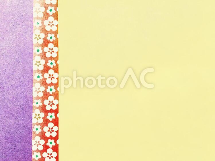 紙素材(かすれ和柄×紫×生成) 紙素材,和紙,友禅染の写真素材
