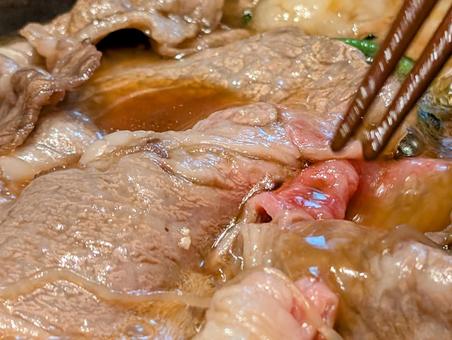 すき焼き すき焼き,肉料理,肉の写真素材