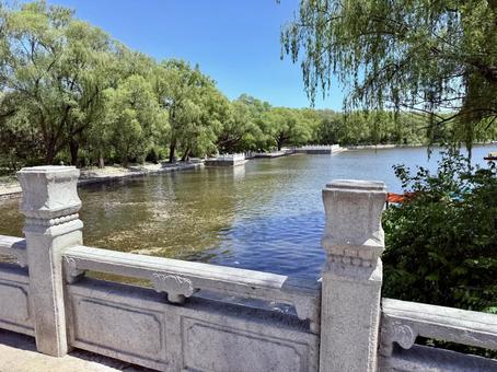 北陵公園内の池 北陵公園内の池 北陵公園,中国,海外の写真素材