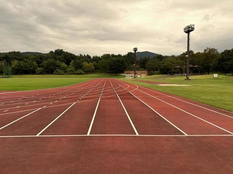 陸上競技場のスタートライン 陸上競技場のスタートライン 陸上競技場,陸上,競技場の写真素材