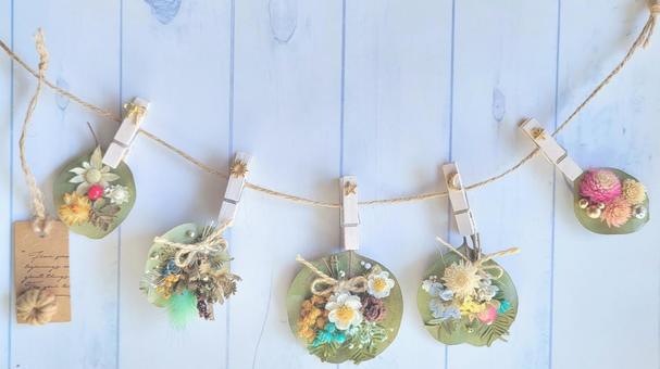 自然素材の壁飾り ガーランドインテリア 自然素材の壁飾り ガーランドインテリア ガーランド,冬,インテリアの写真素材