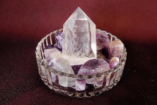 神秘のきらめき クリスタル,天然石,パワーストーンの写真素材