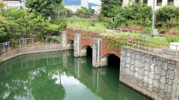 琵琶湖第１疏水取水口 琵琶湖疏水,第１疏水取水口,揚水機場の写真素材
