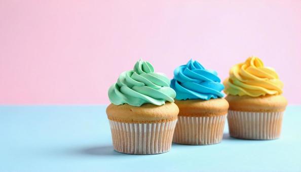 色とりどりのケーキが描く優しい世界 色とりどりのケーキが描く優しい世界の写真