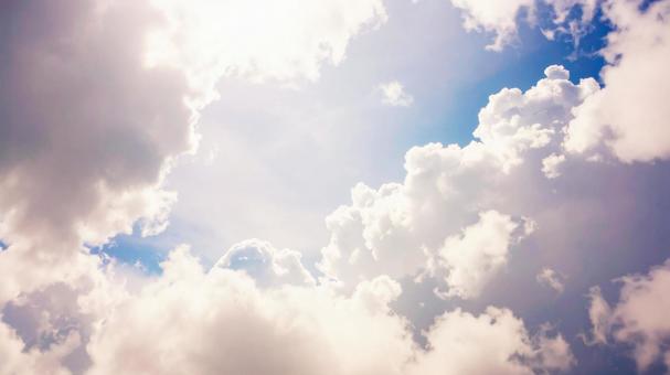 穏やか午後雲と空 穏やか午後雲と空の写真