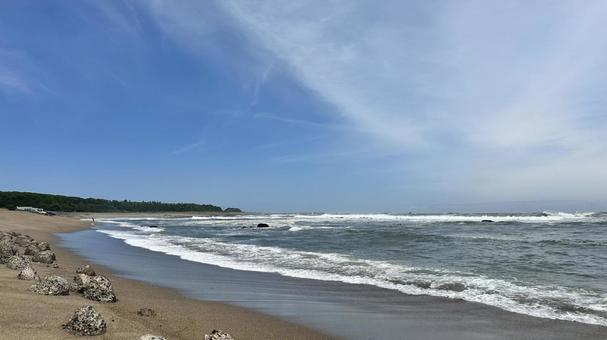 銚子の海 海,千葉の海,海岸の写真素材