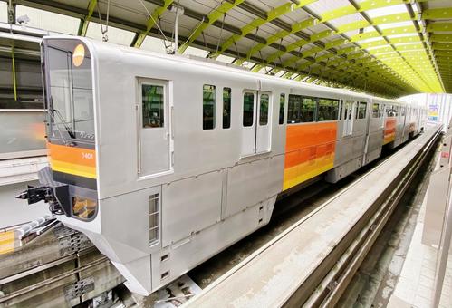 多摩モノレール 多摩モノレール 多摩モノレール,立川北駅,ホームの写真素材
