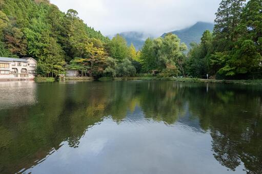 由布院の金鱗湖 由布院,金鱗湖,湯布院の写真素材