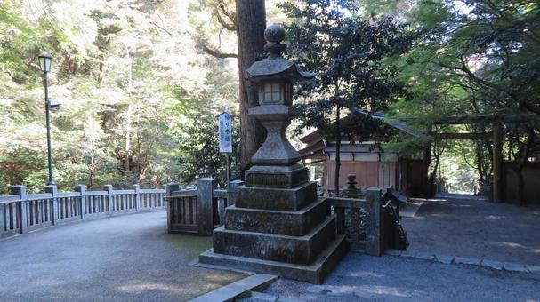 多度大社　境内の風景　参道 多度大社,神社,神社仏閣の写真素材