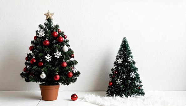 小さいクリスマスツリー 小さいクリスマスツリーの写真