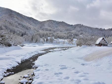 雪景色 雪景色の写真