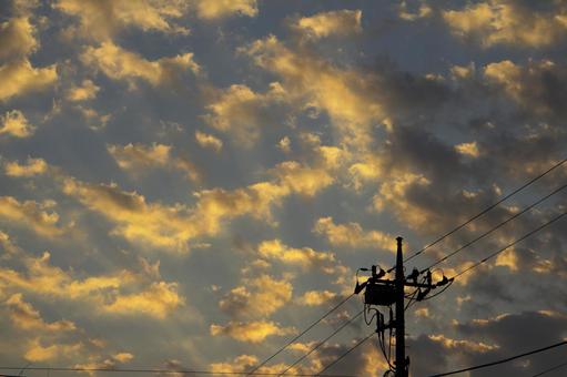 Orange scale clouds, JPG