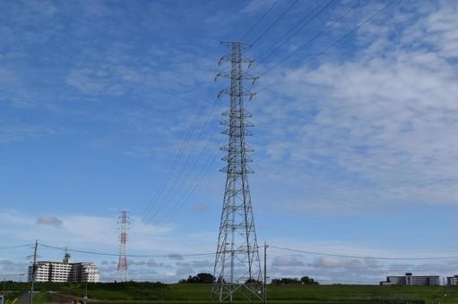 送電塔 高電圧交流 送電塔 高電圧交流の写真