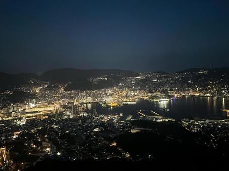 長崎市夜景 長崎市夜景 長崎市,夜景,稲佐山の写真素材