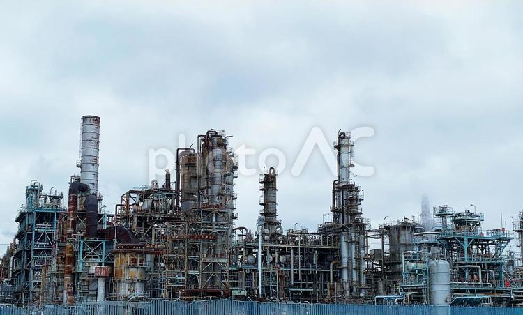 工場地帯の風景 工場,工場地帯,プラントの写真素材