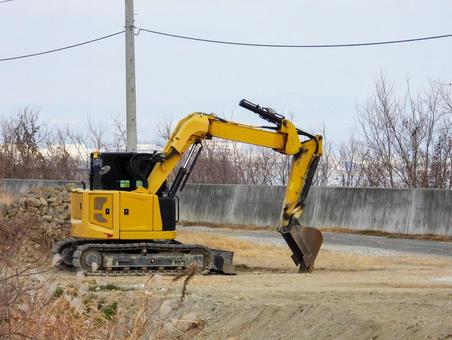 Excavator at a construction site, JPG Excavator at a construction site, JPG