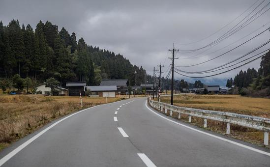 富山県ドライブ ドライブ,車窓,富山県の写真素材