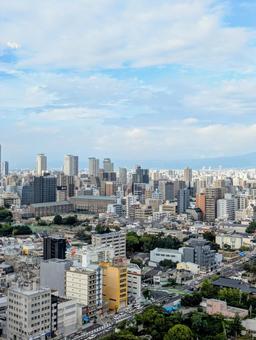 大阪　通天閣からの眺め 大阪,大阪観光,通天閣の写真素材