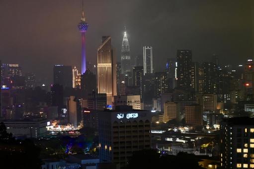 クアラルンプールの夜景① クアラルンプールの夜景① 夜景,高層ビル,クアラルンプールの写真素材