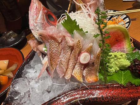 刺身 夕食 刺身 夕食の写真