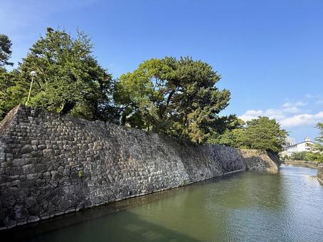 駿府城の石垣 駿府城の石垣 駿府城,石垣,堀の写真素材