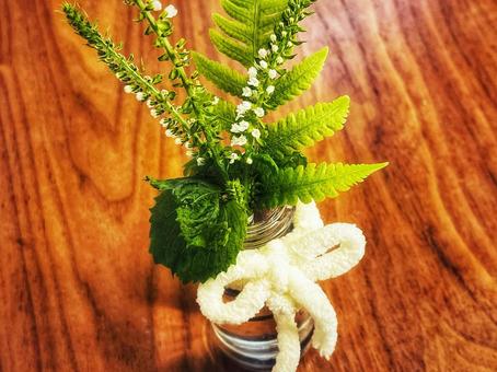 シソの花のミニブーケ シソの花のミニブーケの写真