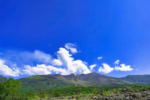 十勝岳の風景2 十勝岳の風景2 十勝岳,山,風景の写真素材