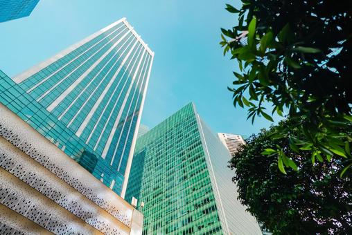 【シンガポール】ラウパサ付近の金融街 【シンガポール】ラウパサ付近の金融街の写真