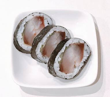しめ鯖巻き しめ鯖巻き しめ鯖巻き,シメ鯖巻き,海鮮の写真素材