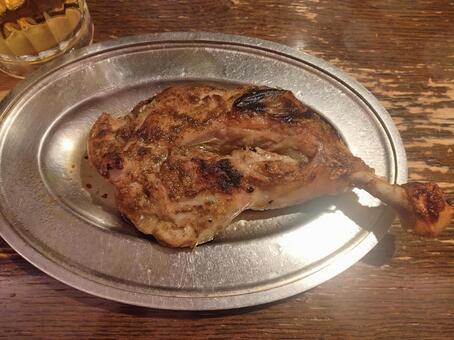 丸亀名物骨付鶏 骨付鶏,若鶏,雛鳥の写真素材