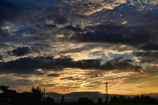 夕焼け 夕焼けの写真