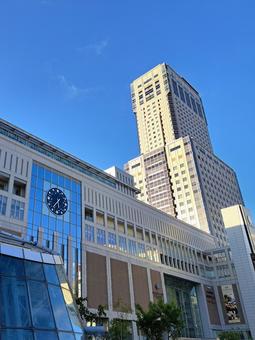 札幌駅 青空 札幌駅 青空 札幌駅,北海道,jrの写真素材