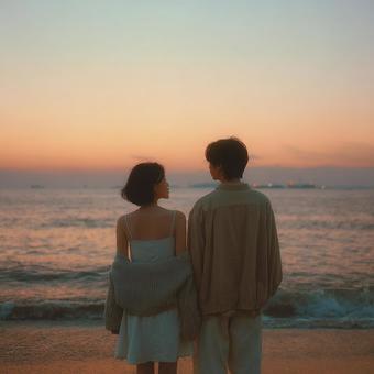 癒やしの時間を過ごすカップル 癒やしの時間を過ごすカップルの写真