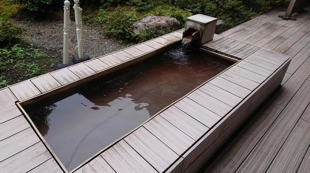 足湯 温泉,足湯,癒しの写真素材