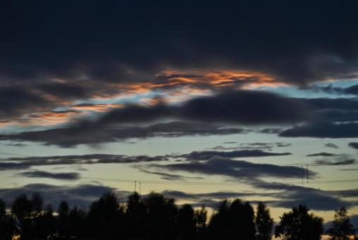Sunset during the approach of a typhoon 2025/7/14, JPG