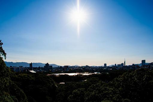 Sunny cityscape, JPG