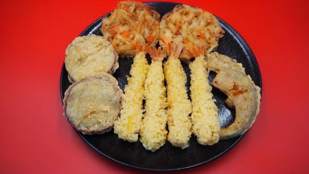 天ぷら（年越し蕎麦の材料）・大晦日の料理 天ぷら,年越し蕎麦,材料の写真素材