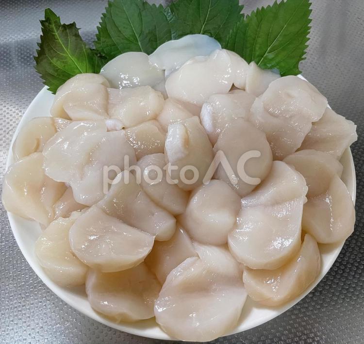 ホタテ（生食用） ホタテ,食べ物,刺身の写真素材
